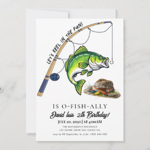 Invitación cumpleaños de pesca