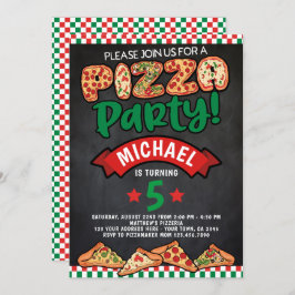 Invitación Cumpleaños de Pizza