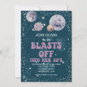 Invitación Cumpleaños de planetas fuera de este mundo