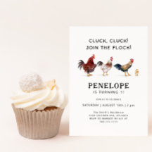 Cumpleaños de Pollo de Granja