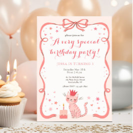 Invitación Cumpleaños de Pretty Kitty