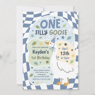 Invitación Cumpleaños de primavera de One Silly Goose