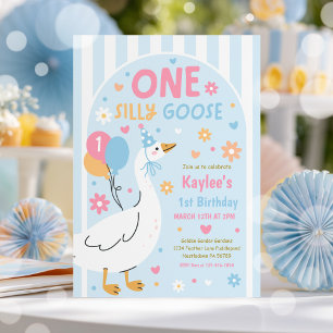 Invitación Cumpleaños de primavera de One Silly Goose