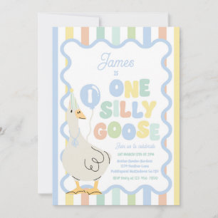 Invitación Cumpleaños de primavera de One Silly Goose
