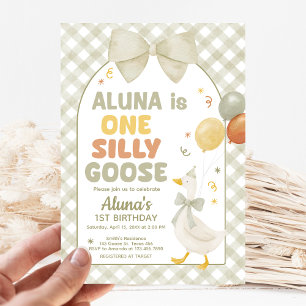 Invitación Cumpleaños de primavera de un ganso tonto