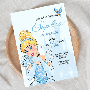 Invitación Cumpleaños de Princesa, Celebración Real