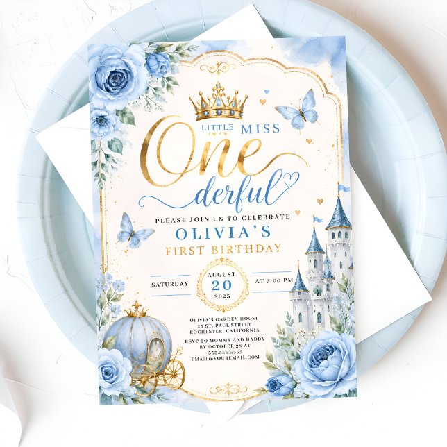 Invitación Cumpleaños de Princesa de Cuento de Hadas 1er (Subido por el creador)