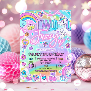 Invitación Cumpleaños de princesa de cuento de hadas elegante