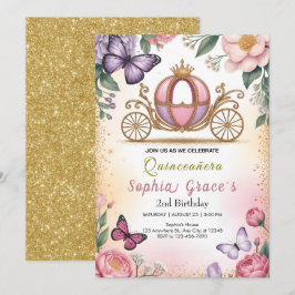 Invitación Cumpleaños de Princesa en Carruaje