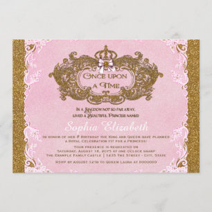 Invitación Cumpleaños de princesa Érase una vez
