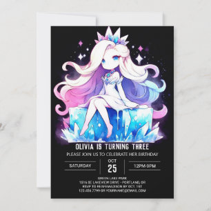 Invitación Cumpleaños de Princesas Imprimibles caprichosas