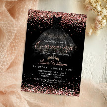 Cumpleaños de Quinceañera Princesa con Brillo de O