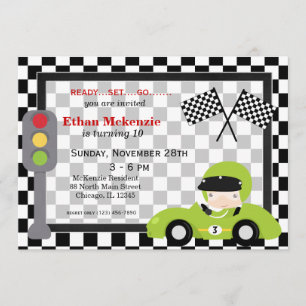 Invitación Cumpleaños de Racecar