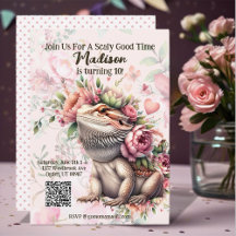 Cumpleaños de Reptile Lizard