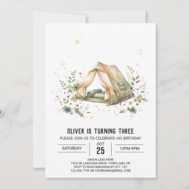 Invitación Cumpleaños de rincón de libros terroso (Anverso)