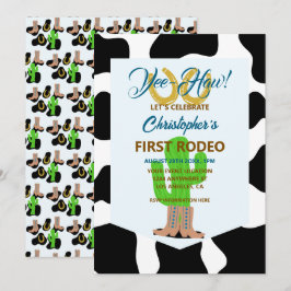 Invitación Cumpleaños de Rodeo de Vaquero Occidental