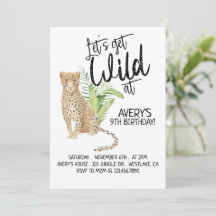 Cumpleaños de Safari, volvamos salvajes, CUALQUIER