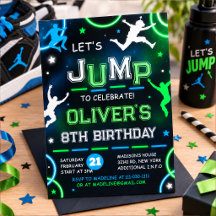 Cumpleaños de salto de niño