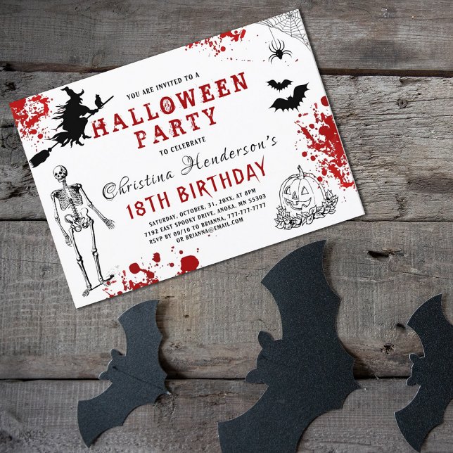 Invitación Cumpleaños de Scary Halloween (Subido por el creador)