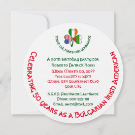 Invitación Cumpleaños de Shamrock en Irlanda de Bulgaria