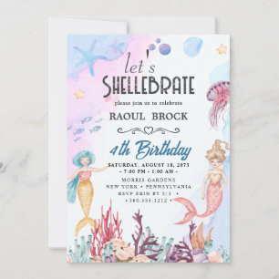 Invitación Cumpleaños de Shellebrate