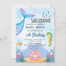 Invitación cumpleaños de sirena