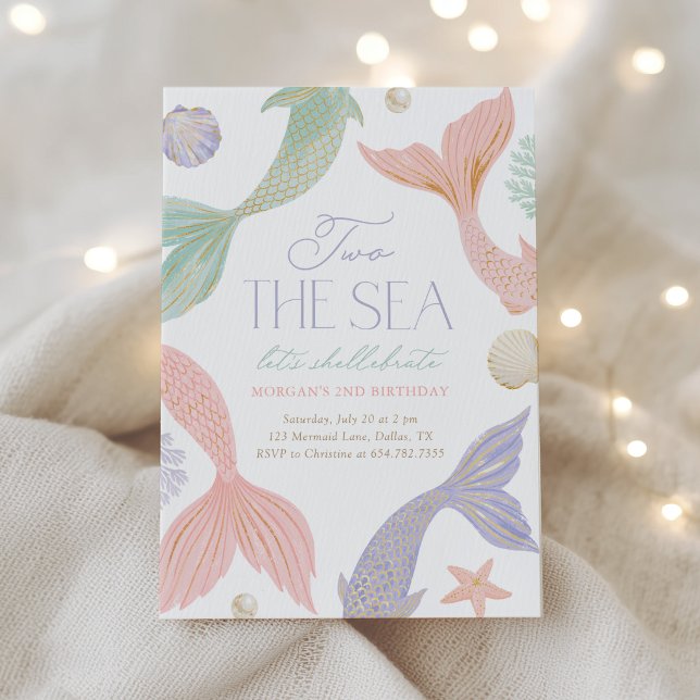 Invitación Cumpleaños de sirena del mar dos 2do (Subido por el creador)