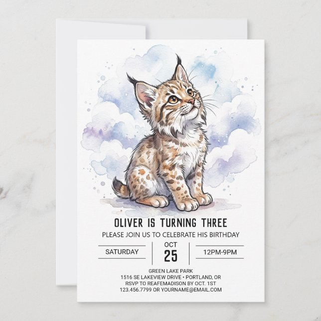 Invitación Cumpleaños de Sky Lynx (Anverso)