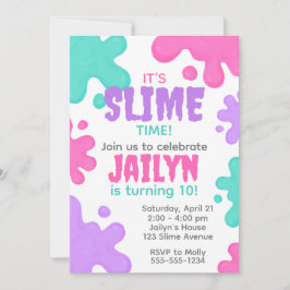Invitación Cumpleaños de Slime