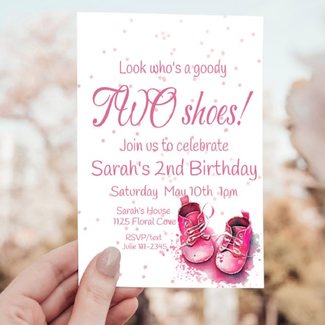Invitación Cumpleaños de Sneaker, segundo cumpleaños de Sneak (Subido por el creador)