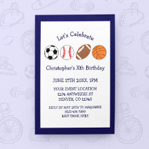 Cumpleaños de Sports Boy