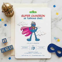 Cumpleaños de Super Grover en Calle Sésamo
