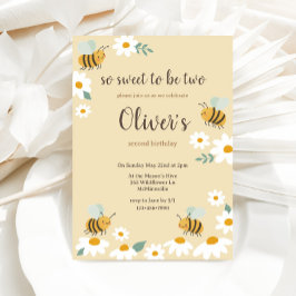 Invitación Cumpleaños de Sweet Bee