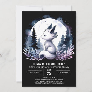 Invitación Cumpleaños de Sweet Boho Wolf