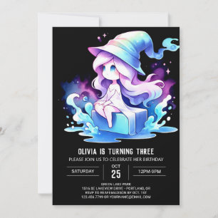 Invitación Cumpleaños de Sweet Little Wizard