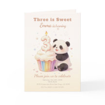 Cumpleaños de Sweet Pastel Panda Baby 3