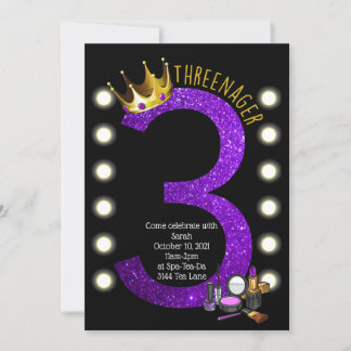 Invitación Cumpleaños de Threenager