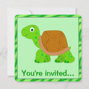 Invitación Cumpleaños de Tortoise