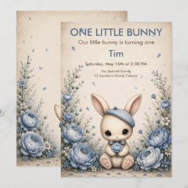 Invitación Cumpleaños de un conejito - Animal de cuento