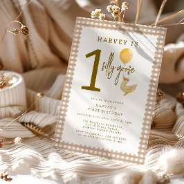 Invitación Cumpleaños de un ganso tonto
