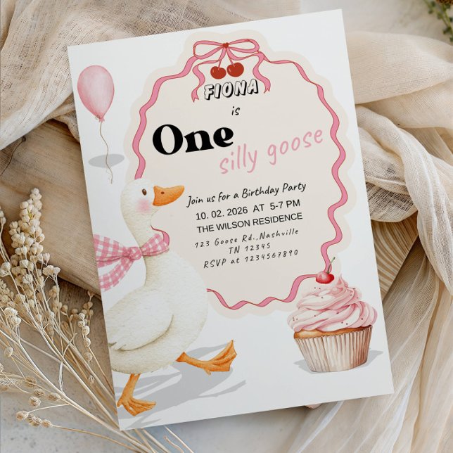 Invitación Cumpleaños de Un Ganso Tonto 1 (Subido por el creador)