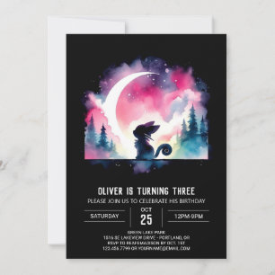 Invitación Cumpleaños de un Gato Fun Whimsical