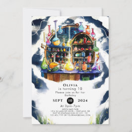 Invitación Cumpleaños de un Simple Científico Químico Encanta