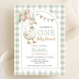 Invitación Cumpleaños de una niña Silly Goose