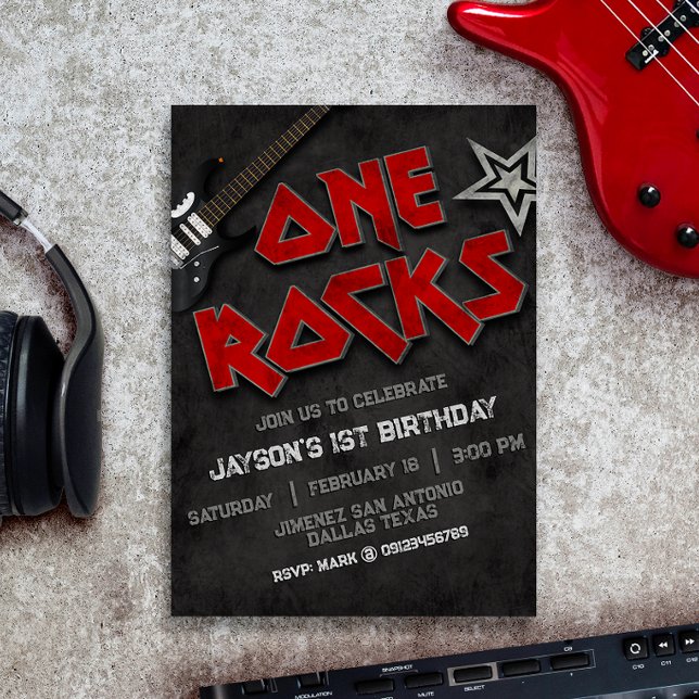 Invitación Cumpleaños de una Roca (Subido por el creador)