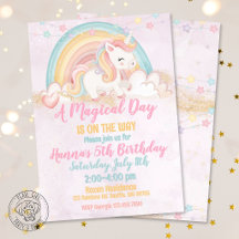 Cumpleaños de Unicornio Día Mágico