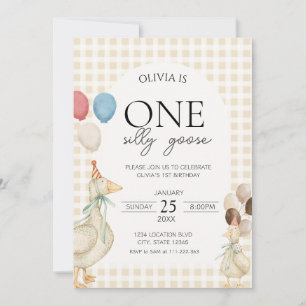 Invitación Cumpleaños de Uno Pato Lindo