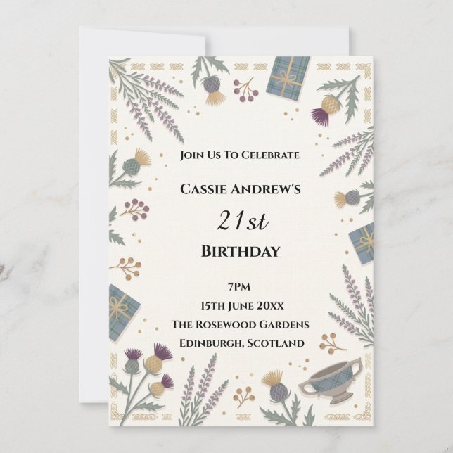 Invitación Cumpleaños de viaje de aventura (Anverso)