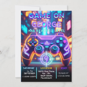 Invitación Cumpleaños de videojuegos
