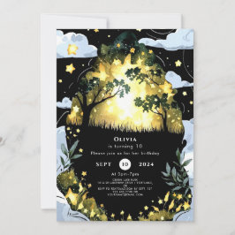 Invitación Cumpleaños de Watercolor Whimsy Woodland